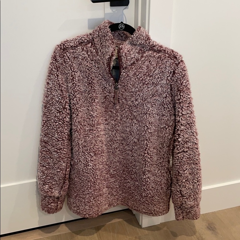 Pink Quarterzip Sweater